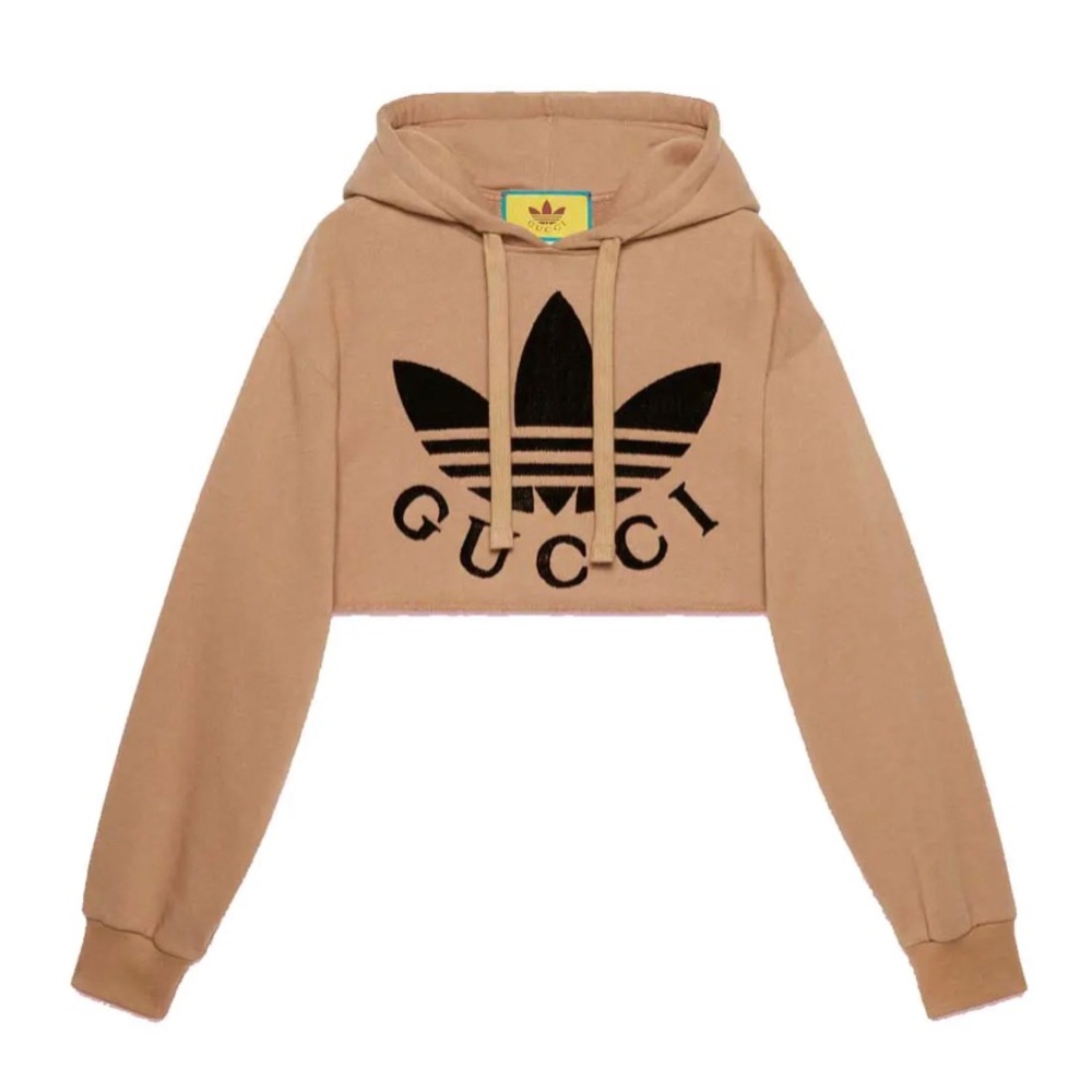 Used Gucci x Adidas cropped Sweatshirt
